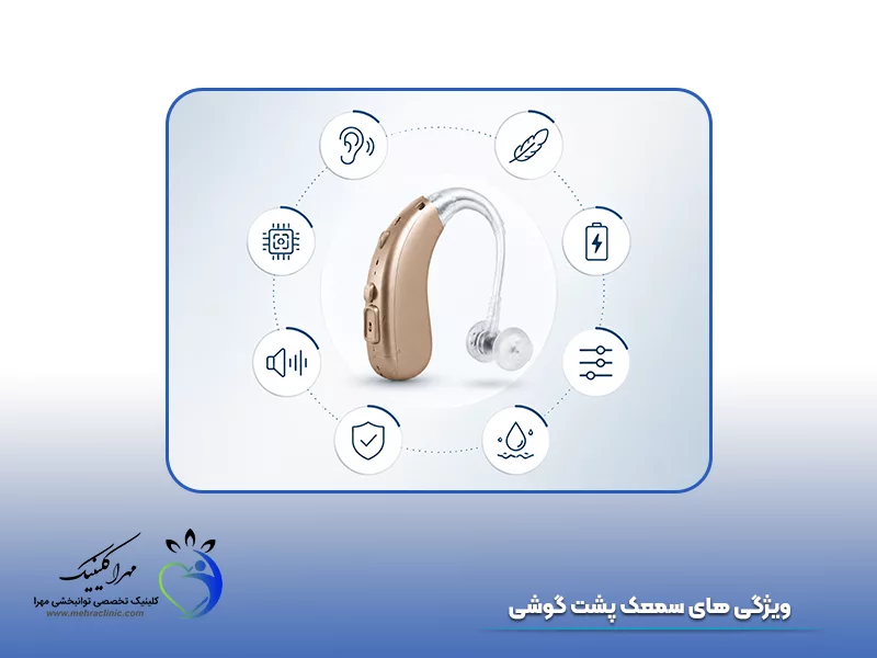 ویژگی‌‌ های سمعک پشت گوشی